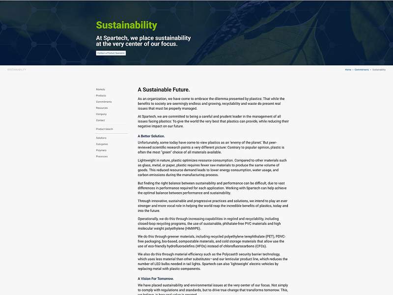 Spartech Document Libary website resource