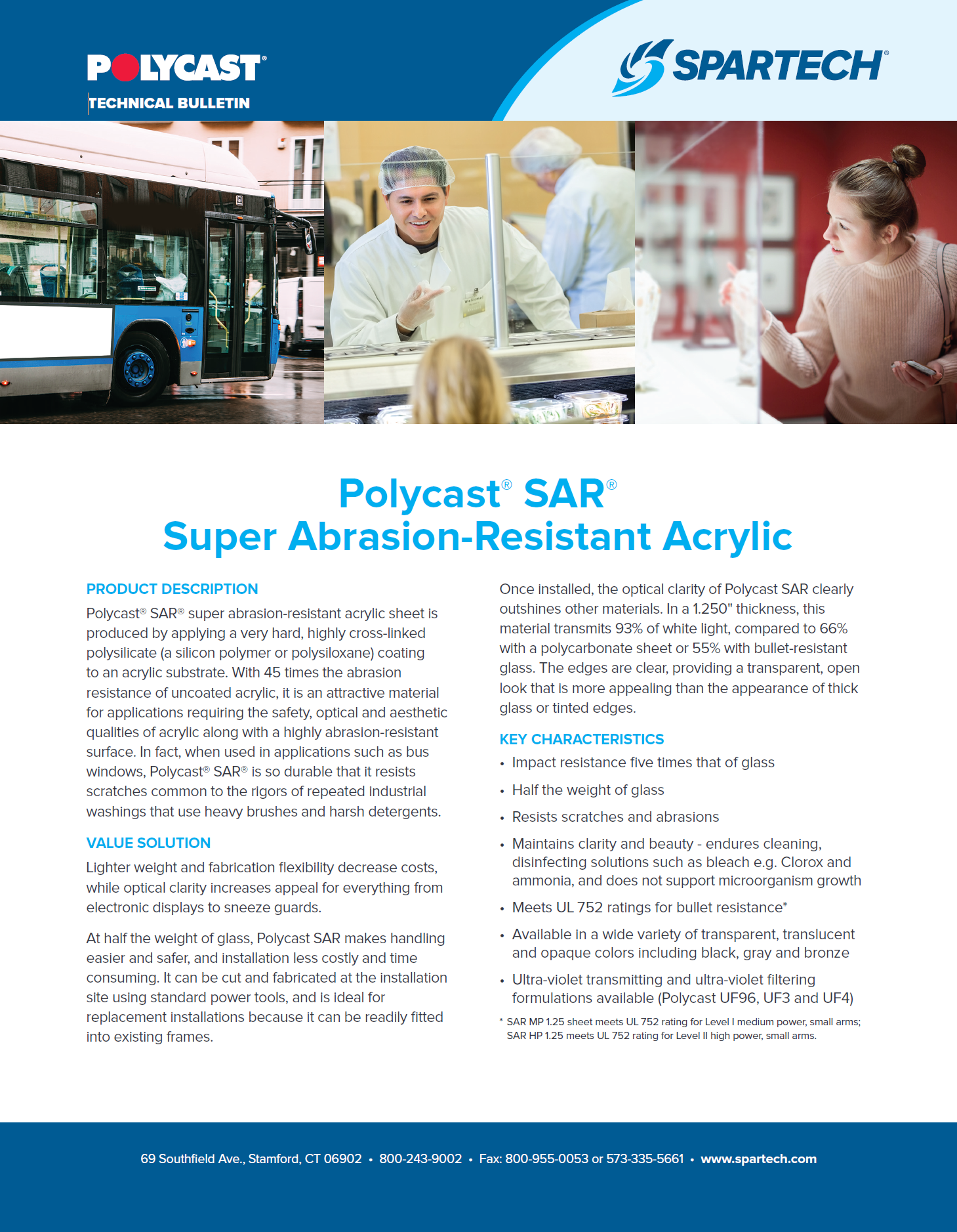 SPA201063 Polycast® SAR® Super Abrasion-Resistant Acrylic