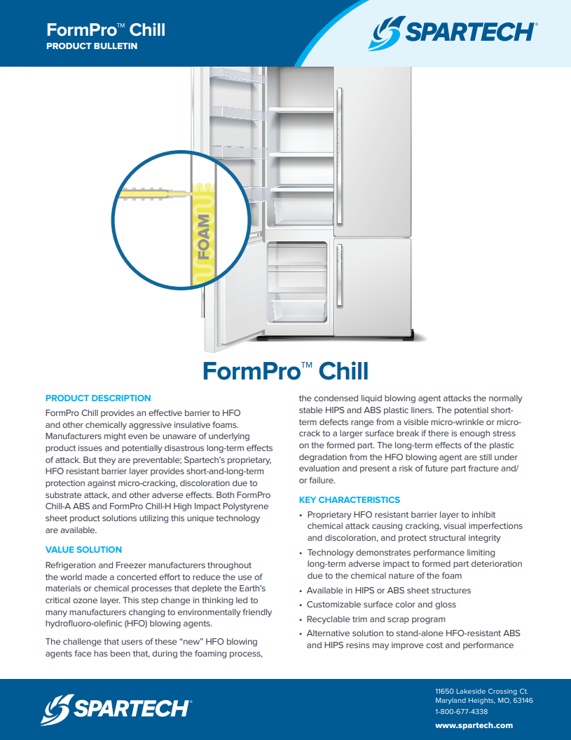 SPA201077 FormPro Chill Product Bulletin