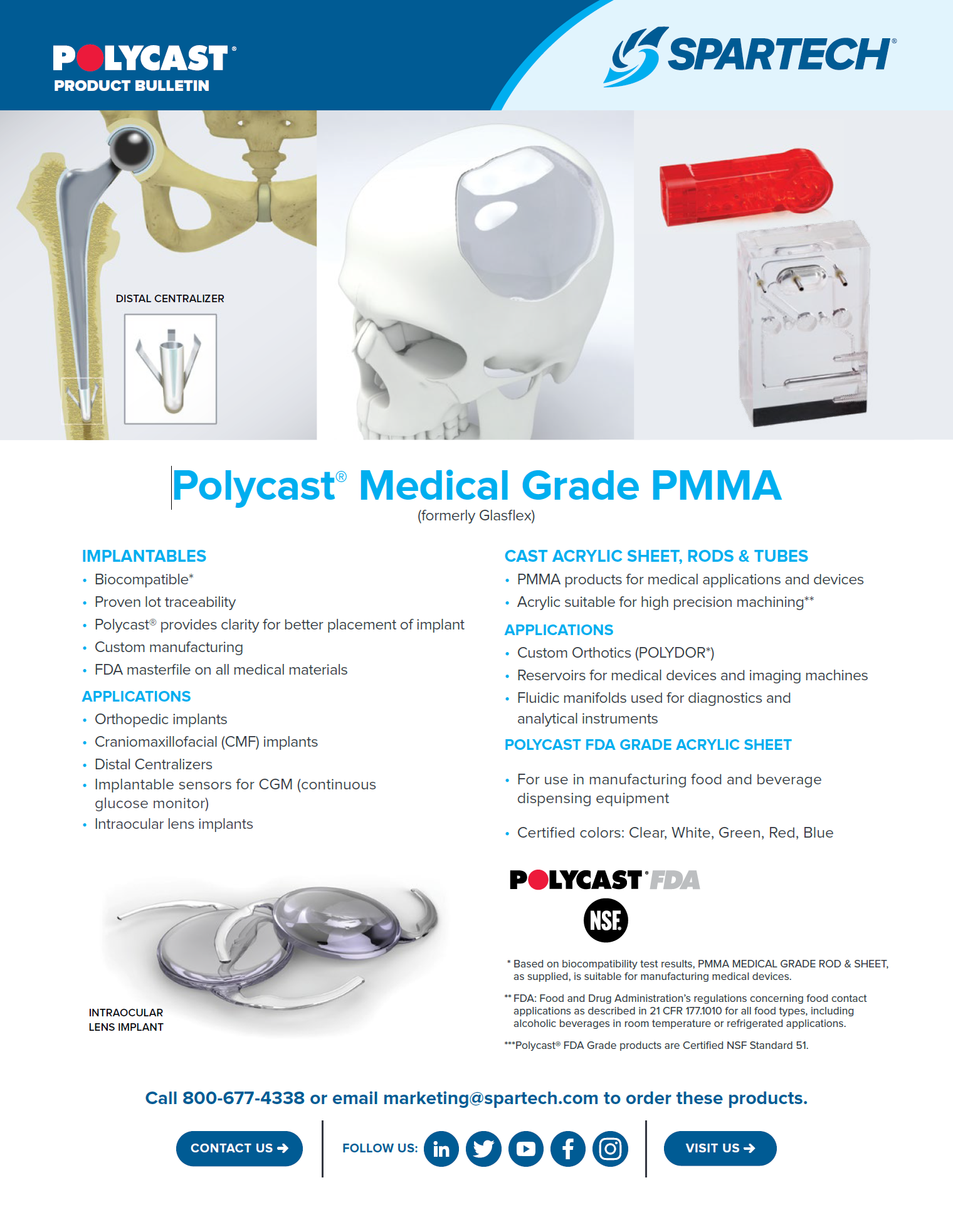 SPA201036 Polycast® Medical Grade PMMA